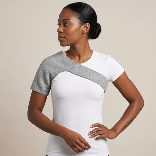 Adjustable shoulder compression strap
