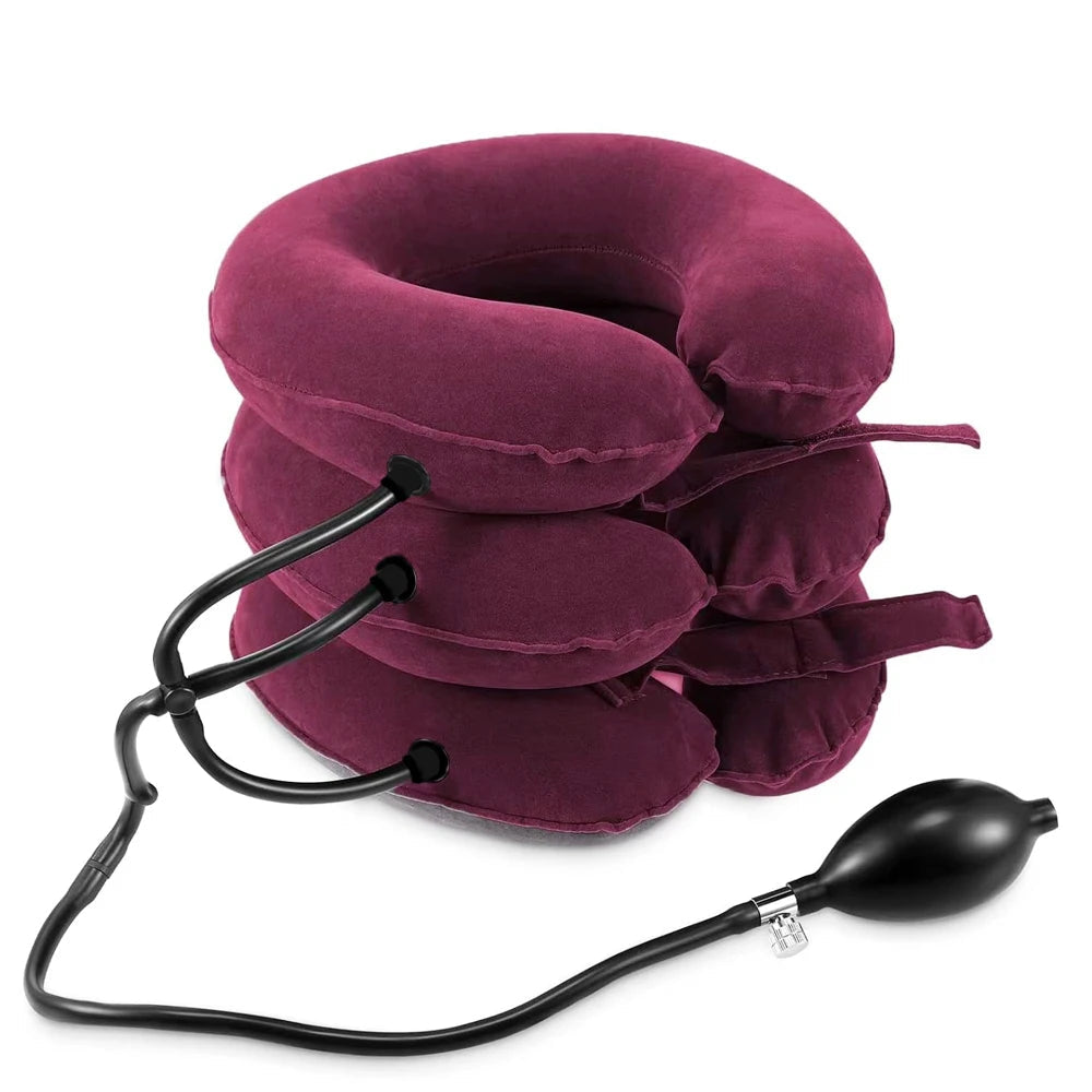 Neck Stretcher Cervical Traction Device - Red