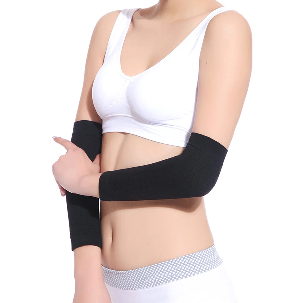 New Slimming Arm Sleeves - Black
