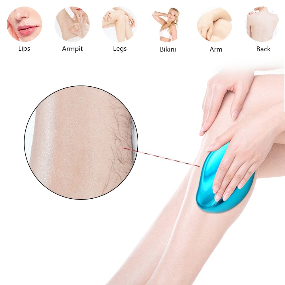 Crystal Hair Remover | Glass Shaver for Legs Arms Back