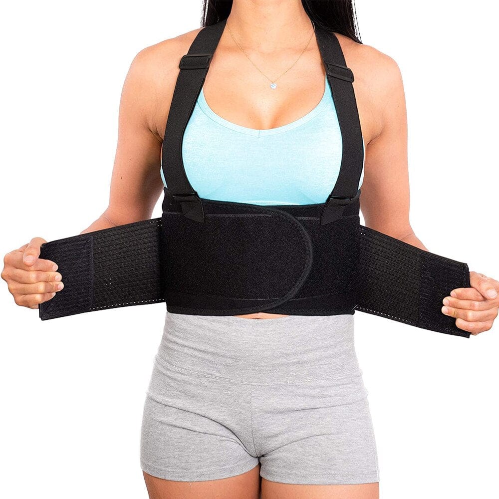 Industrial Work Back Brace | Waist Pain Protection Belt with Suspender