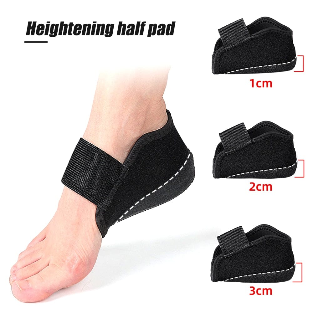 Height Increase Heel Insoles | Invisible Silicone Gel Heel Pads