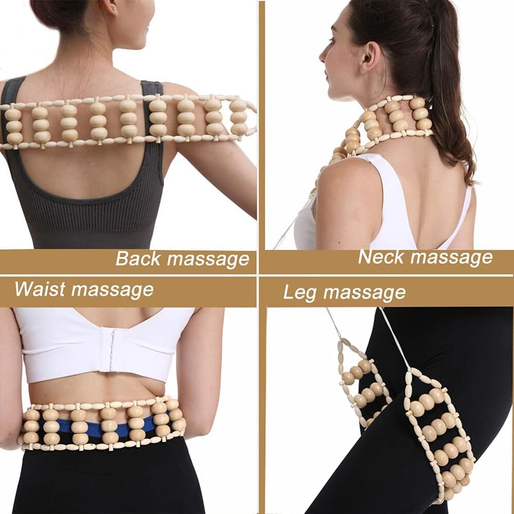 Wooden Body Massage Roller | Wheel Wooden Massager