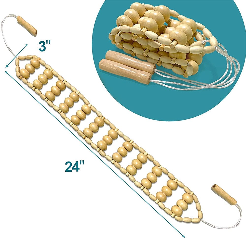 Wooden Body Massage Roller | Wheel Wooden Massager