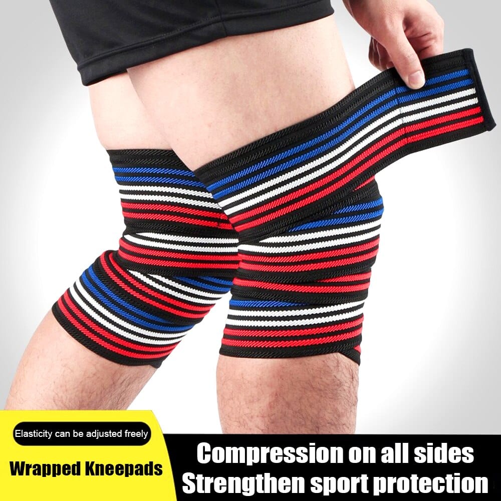 Elastic Knee Bandages | Cross Fit Fitness Pressurized Straps