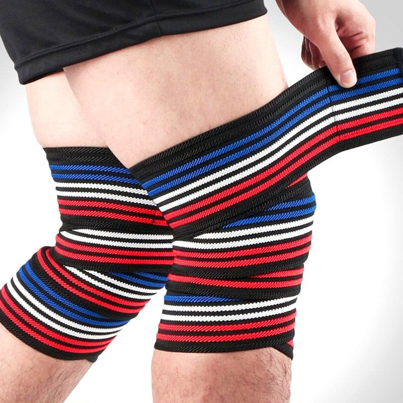 Elastic Knee Bandages | Cross Fit Fitness Pressurized Straps