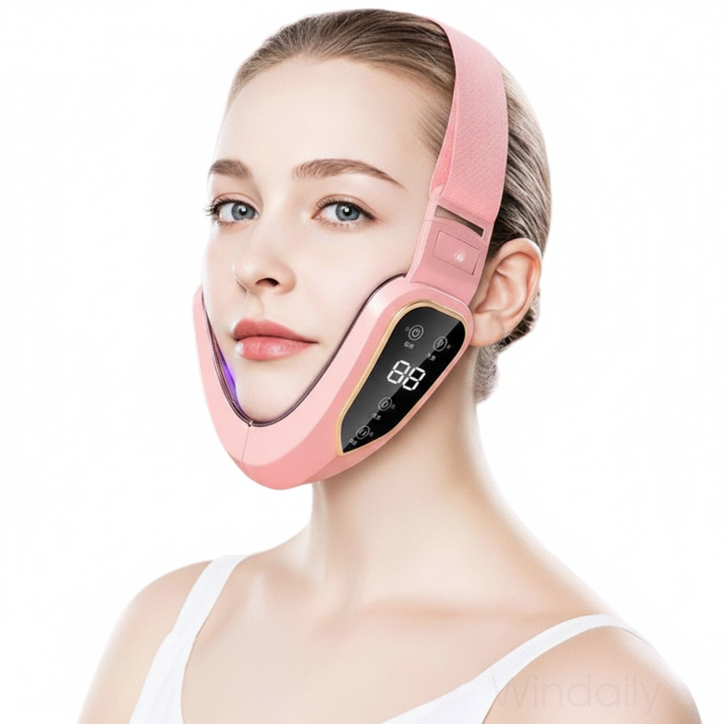face slimming belt vibration hot compress collagen anti-aging