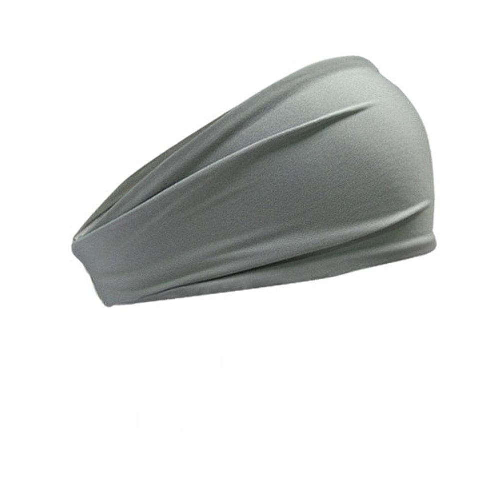 gray sports headband for men