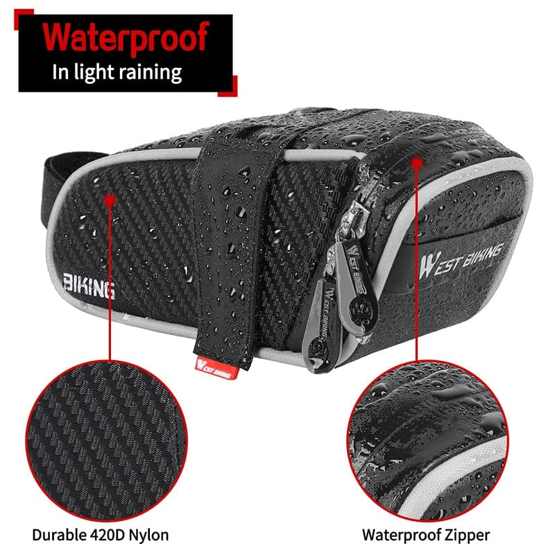 Waterproof Bicycle Saddle Bag | MTB Road Bike Saddlebags