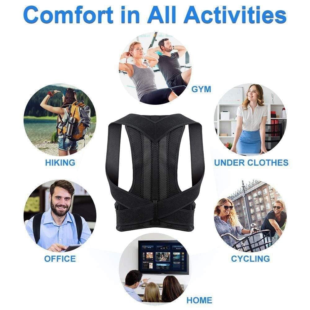 Back Posture Corrector | Adult Back Support Shoulder Lumbar Brace