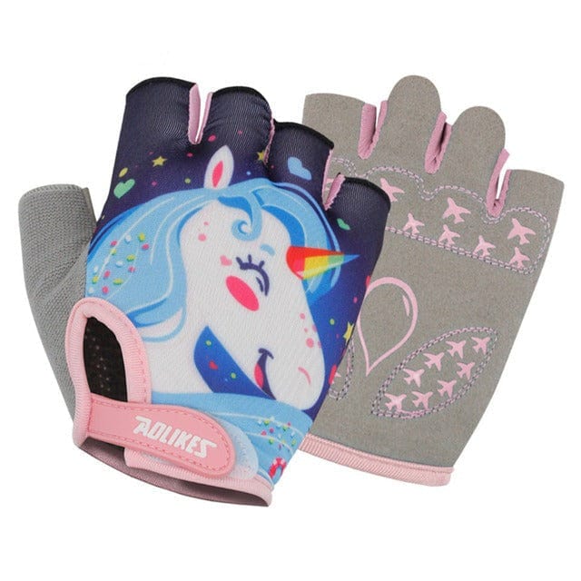 Half Finger Kids Gloves | Fingerless Gloves for Kids | Cycling Kids Gloves