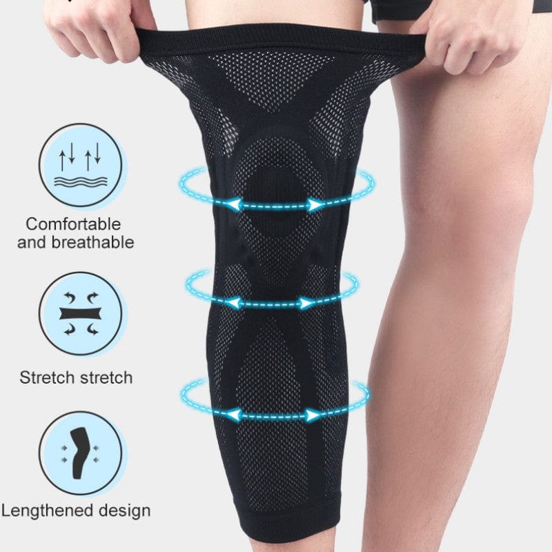 Long Knee Pad Sleeves | Anti-slip Knitted Leg Support Protector