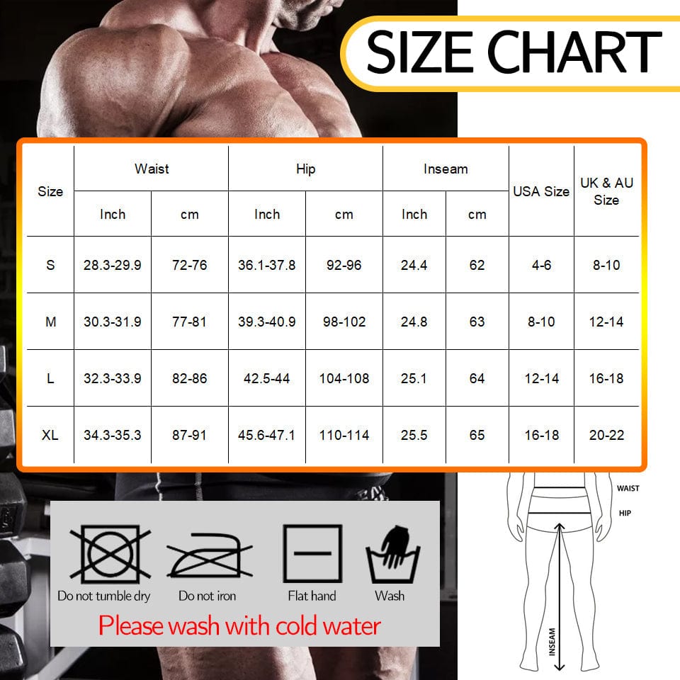 Sauna Pants for Men | Weight Loss Compression Leggings
