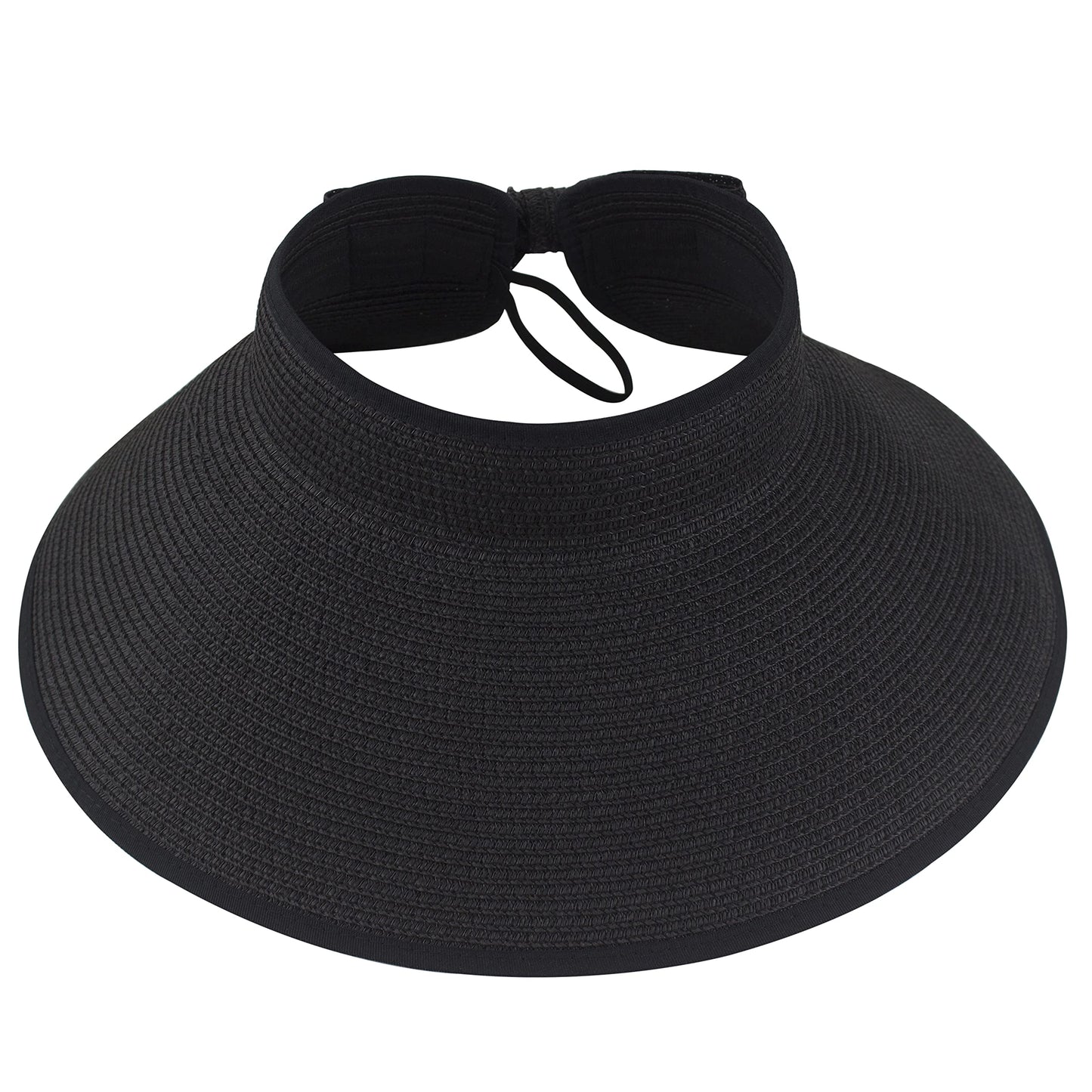 Black women's sun protection hat
