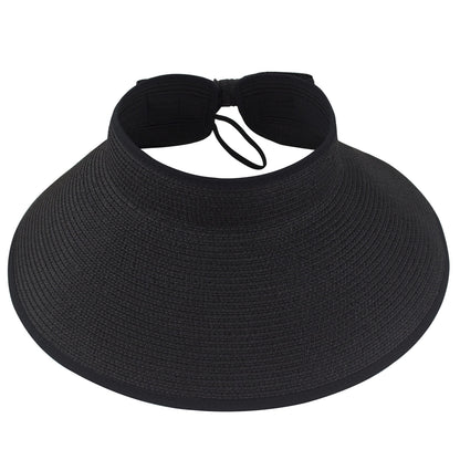 Black women's sun protection hat