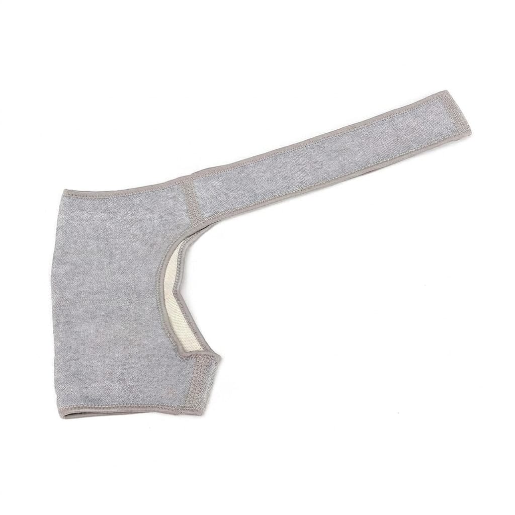 Breathable upper arm and shoulder support wrap