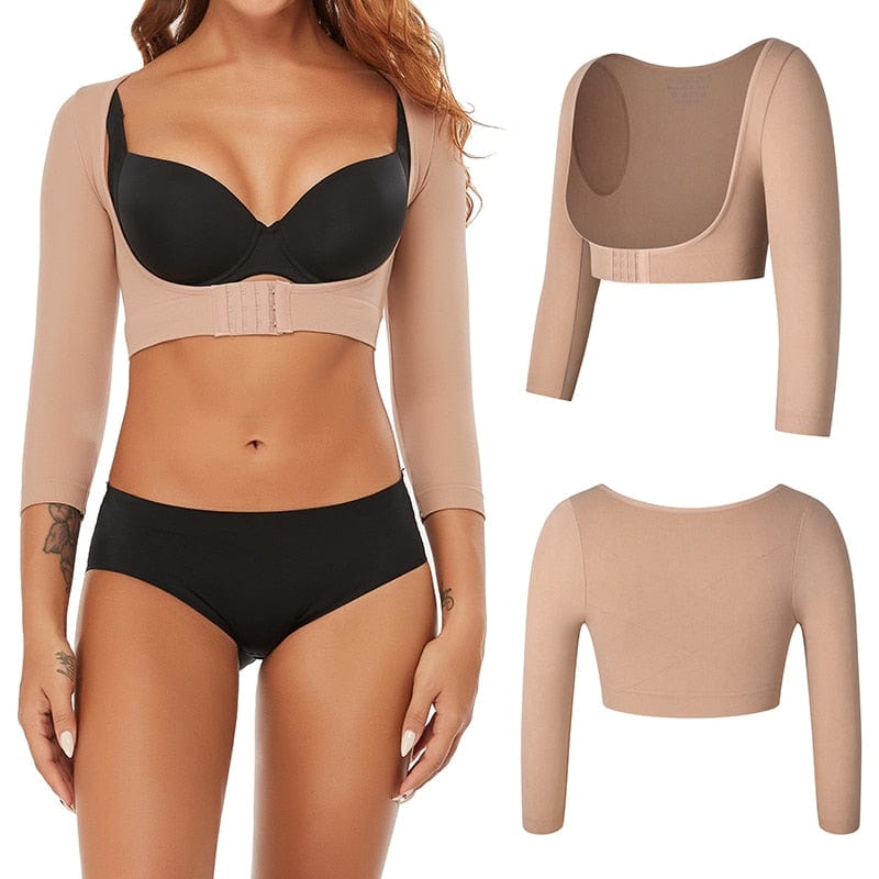 Long Sleeves Women Arm Shapewear | Shoulder Support Push Up Tops