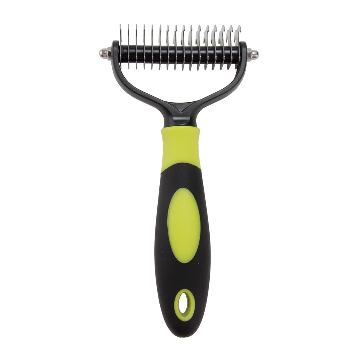 Yellow Small Pet Hair Remover showing its specialized micro-bristle cleaning face and smooth handle grip.