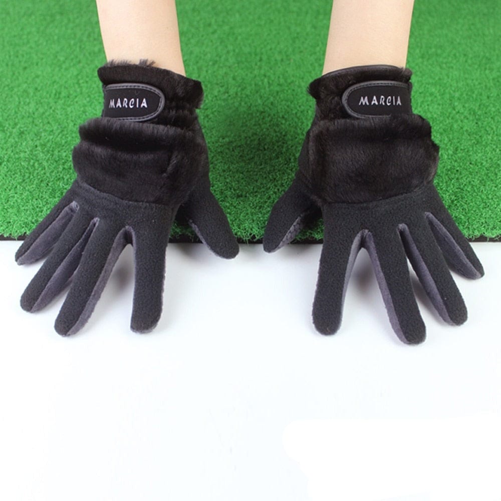 Women Winter Golf Gloves | Anti-slip Rabbit Fur Warmth Gloves