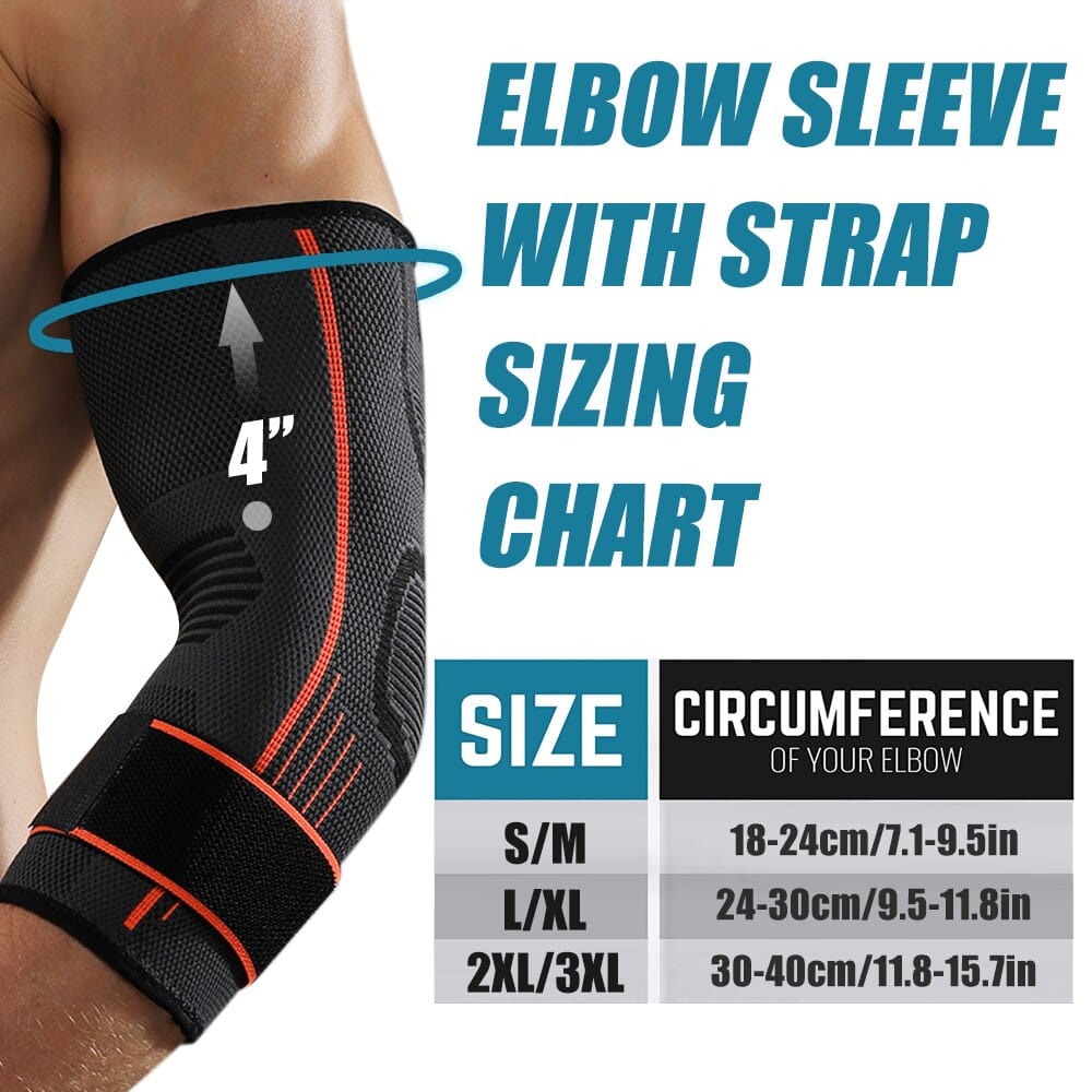 Golfers Elbow Sleeve | Elbow Brace Support for Tendonitis