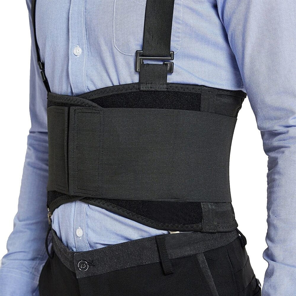Industrial Work Back Brace | Waist Pain Protection Belt with Suspender
