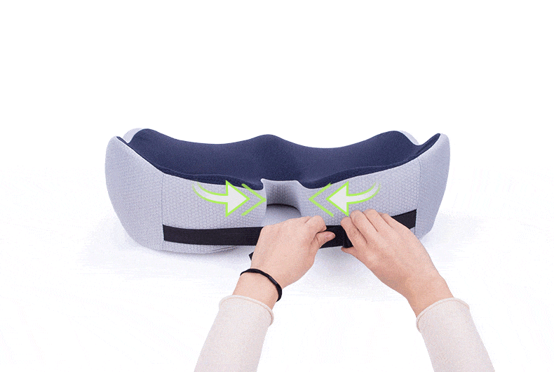 Demonstration on how to use the Sciatica pain relief cushion