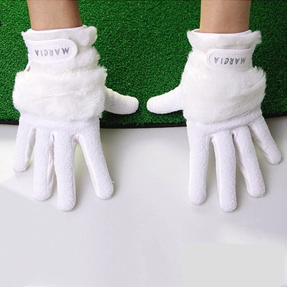 Women Winter Golf Gloves | Anti-slip Rabbit Fur Warmth Gloves