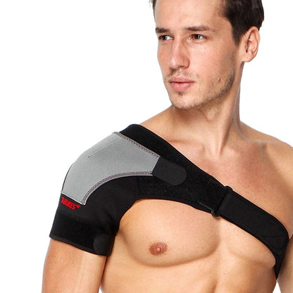 Close-up of the gray adjustable support straps detailing the high-grip Velcro closure hooks.