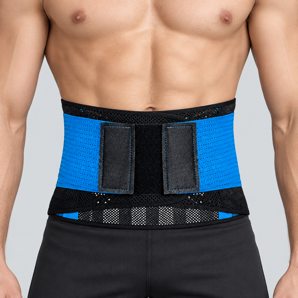 back support belt with stays