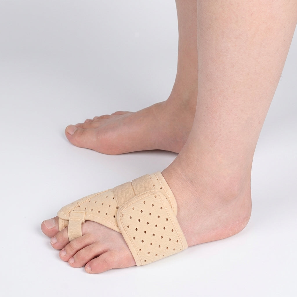 big toe straightener with integrated aluminum brace for bunion correction