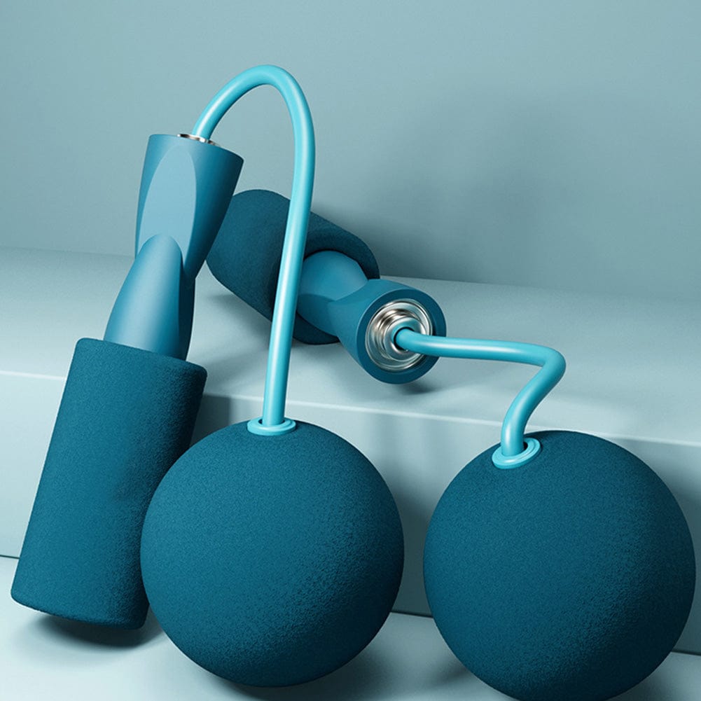 blue ropeless jump rope