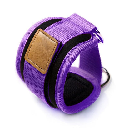 purple cable attachment ankle straps