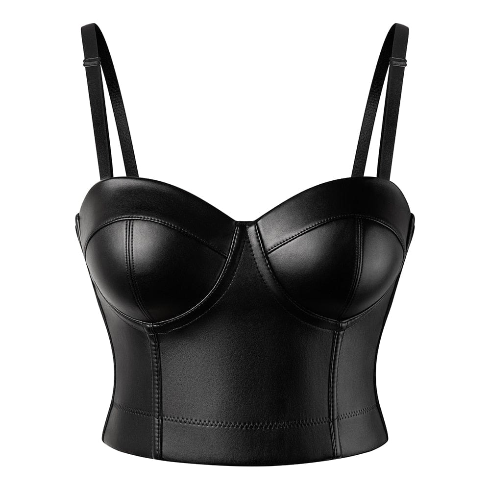 faux leather corset 