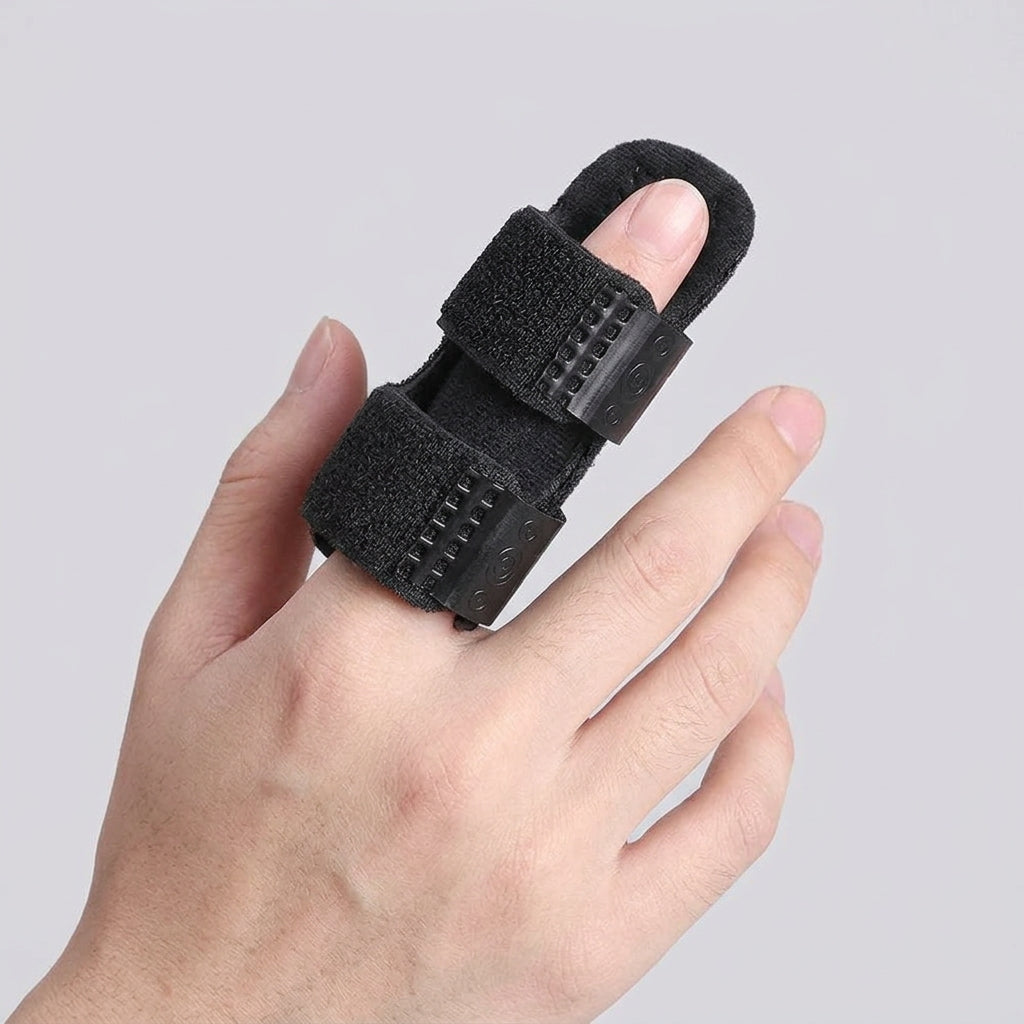 finger brace with aluminum splint
