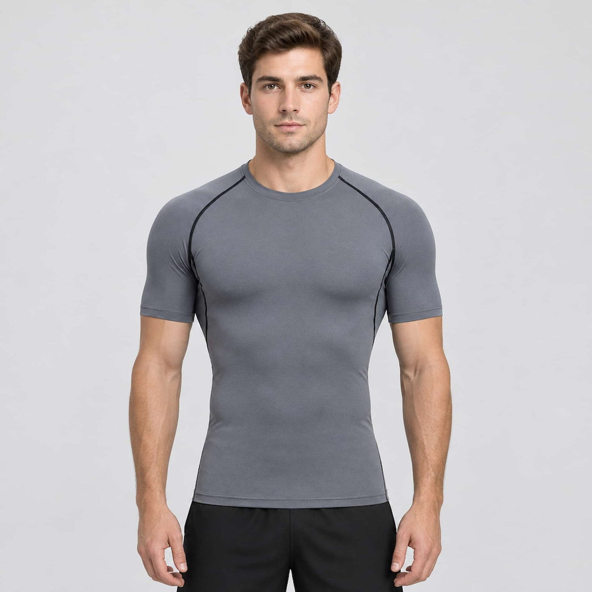 four way stretch compression shirt men