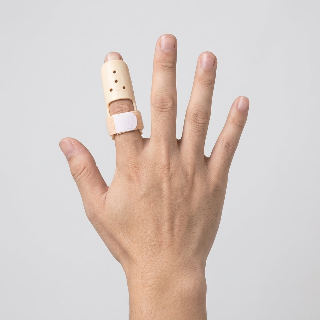 lightweight PE plastic finger splint padded interior