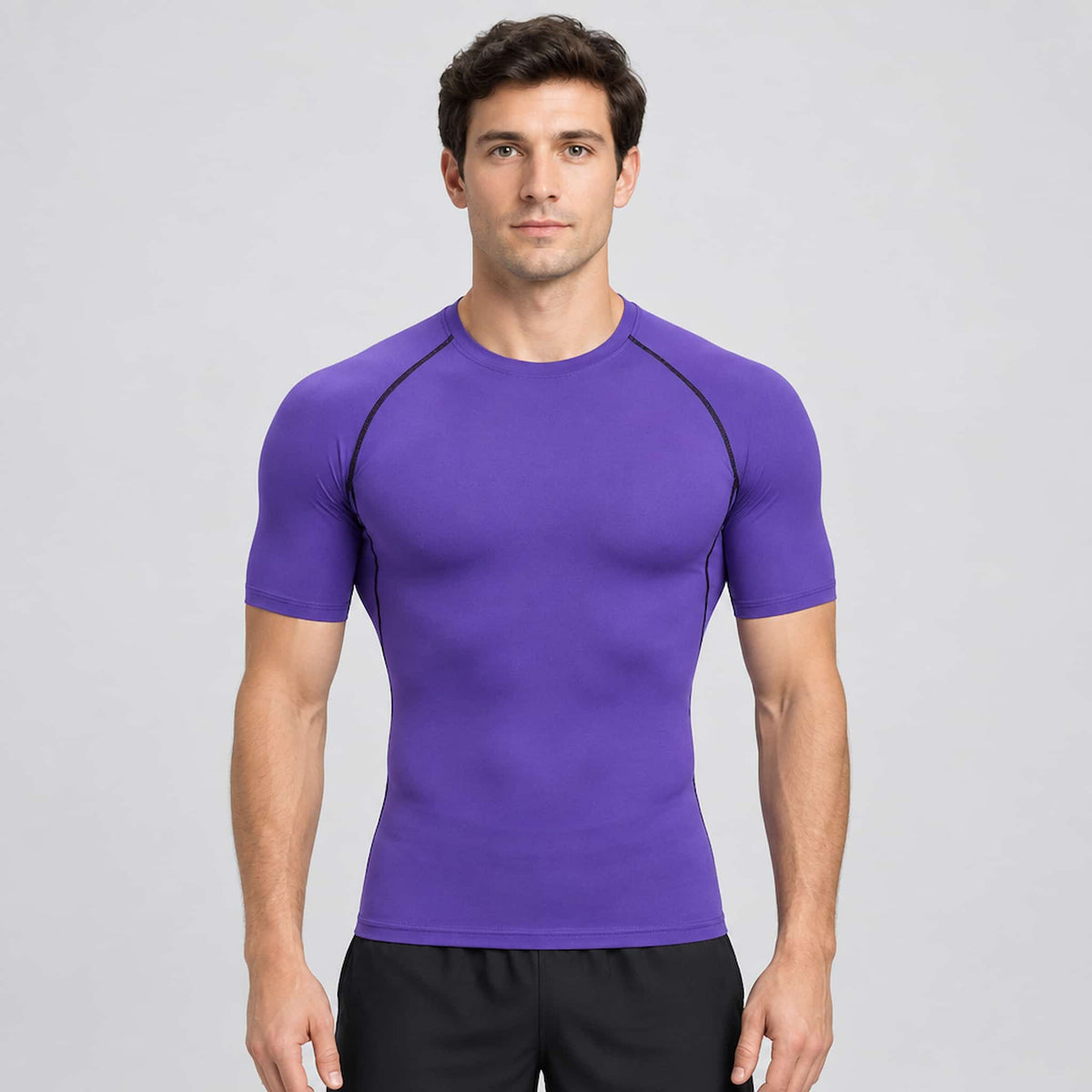 men active compression shirt for gym and running