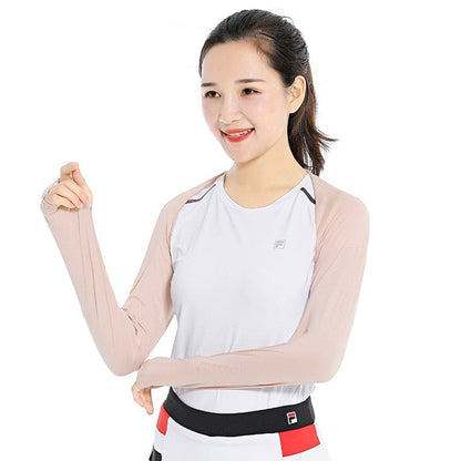 pink cooling shawl arm sleeves