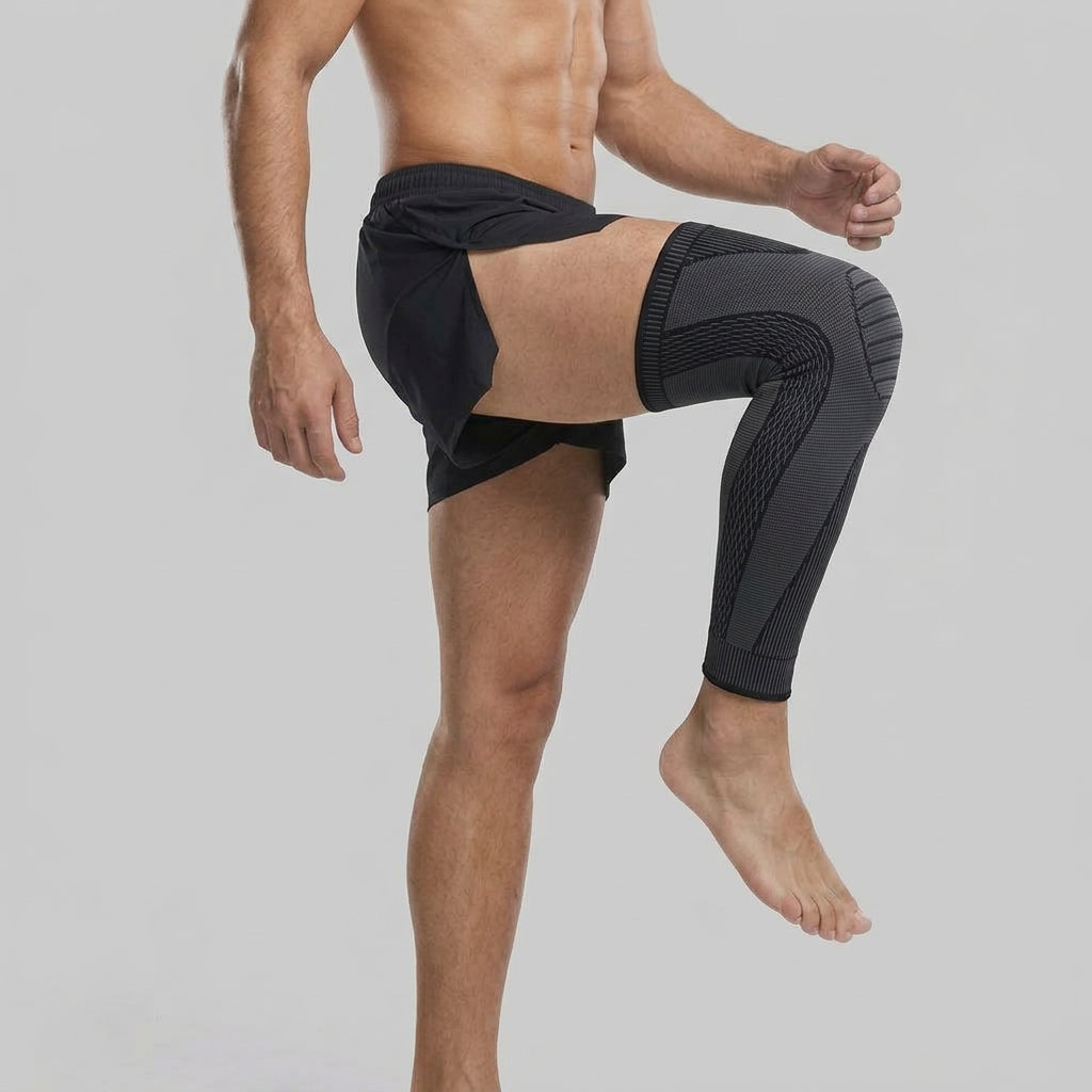 running knee brace with strap
