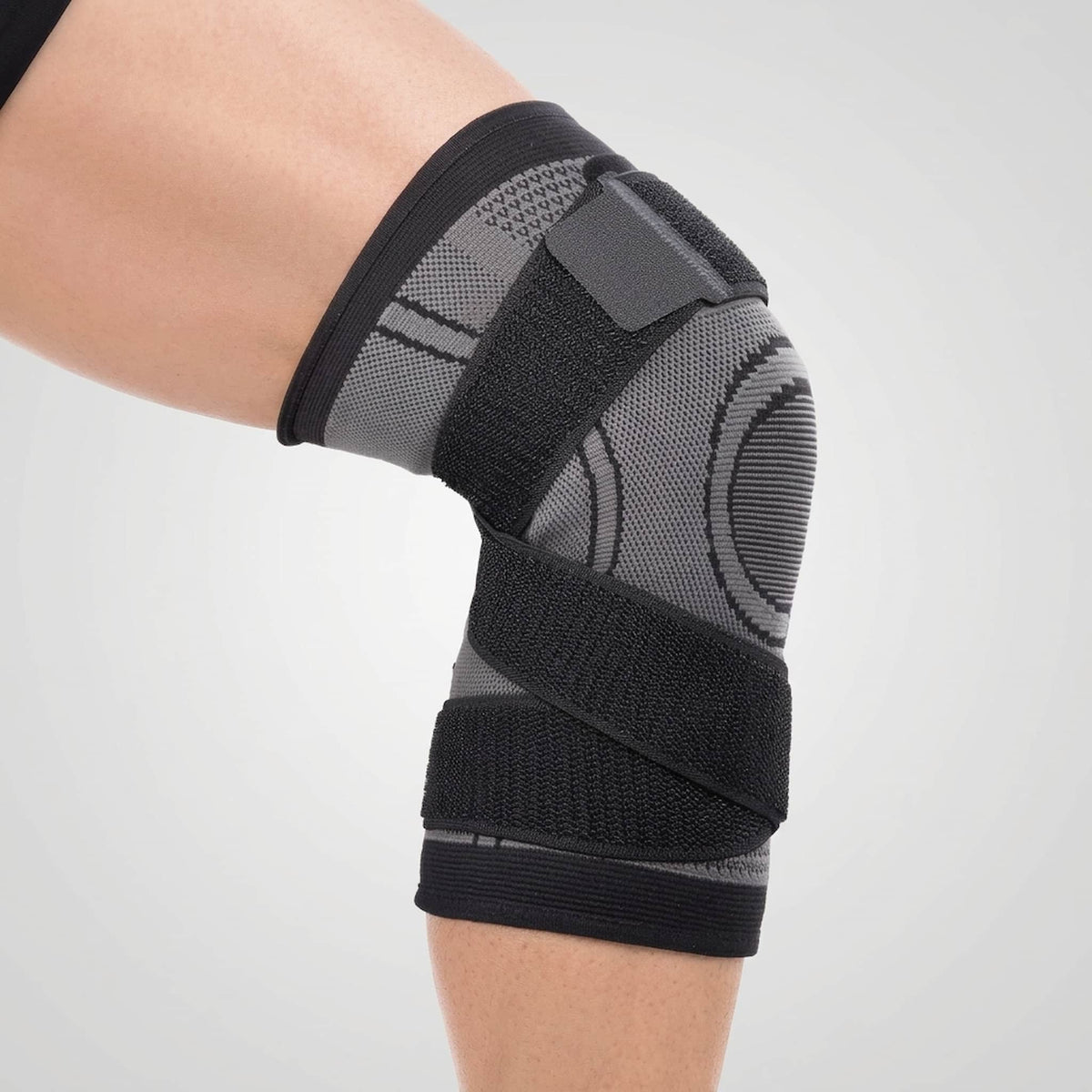 sports knee support wrap with straps