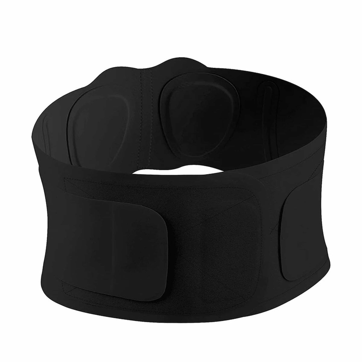 A women's lower back support belt with integrated support pads, shown on a plain white background.