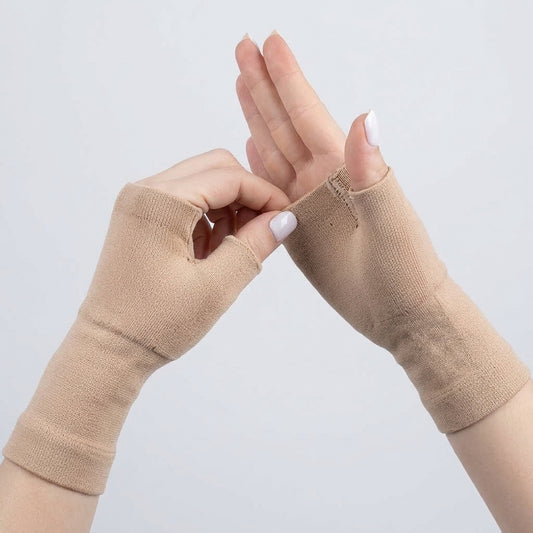 wrist and thumb compression sleeve pair for carpal tunnel and tendinitis