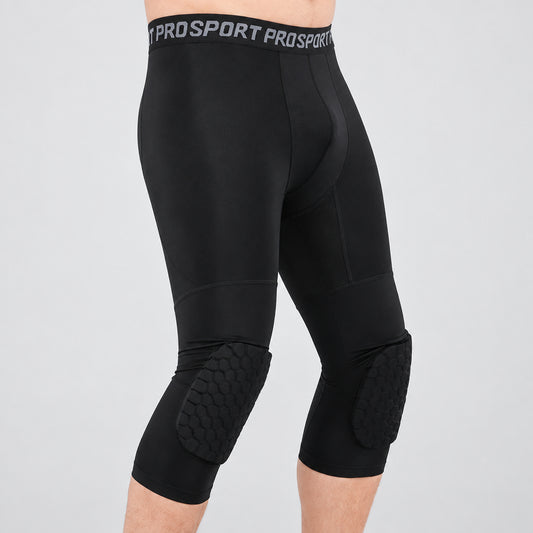 2-in-1 knee protector compression pants