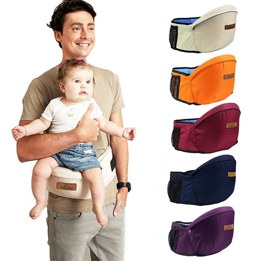 An active father utilizing the front-facing configuration to let a toddler look forward comfortably.