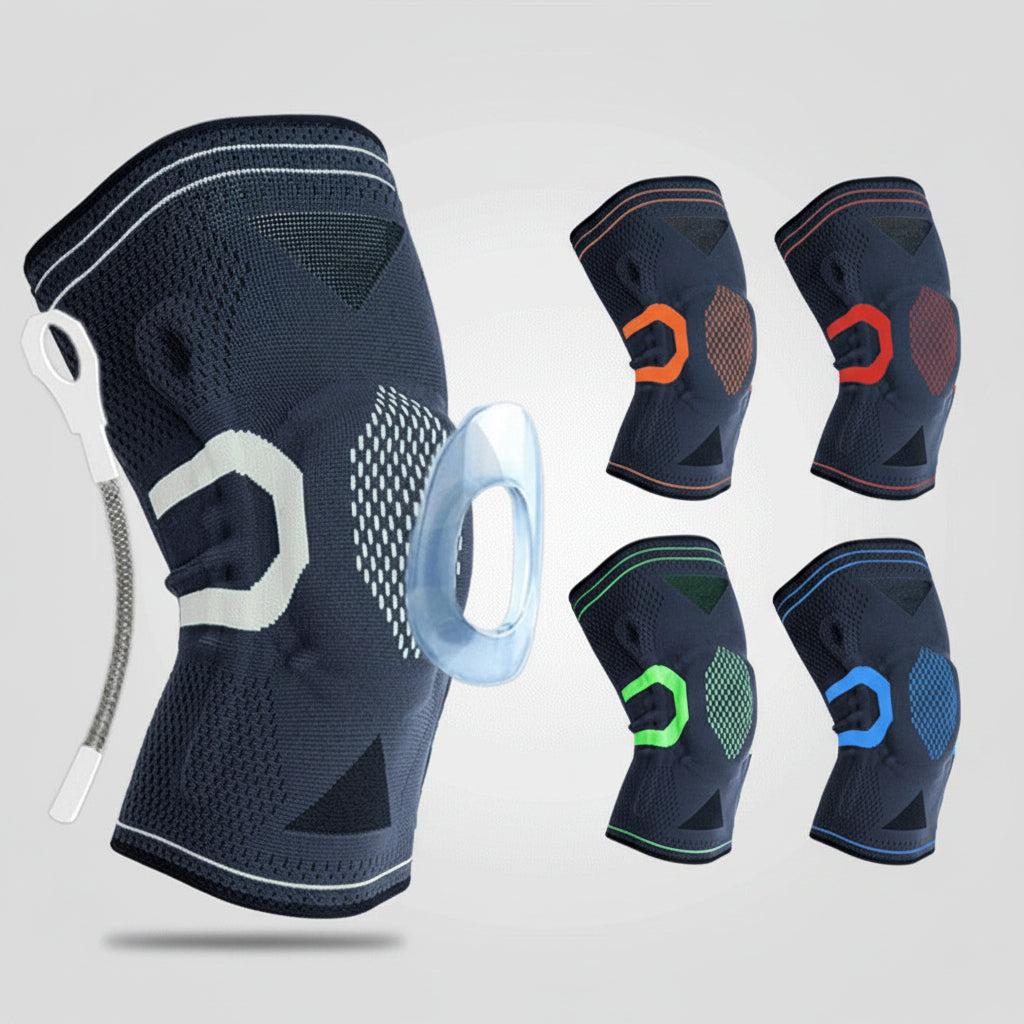 Knee Compression Sleeve with Silicone Gel