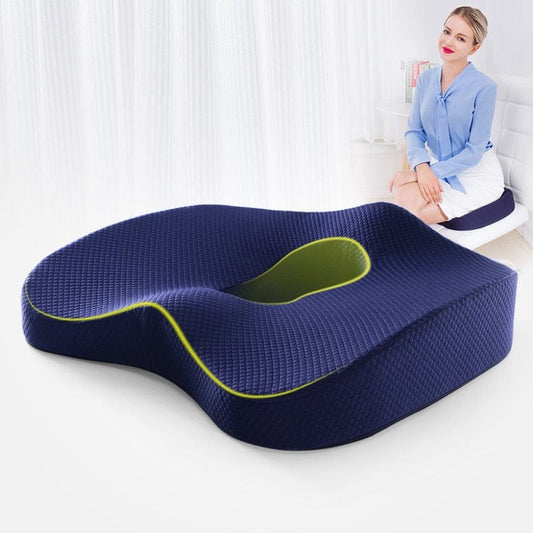 Pressure-relieving chair cushion