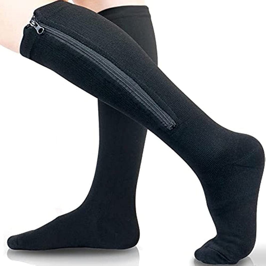 Medical Zipper Compression Socks for Edema / Varicose Veins