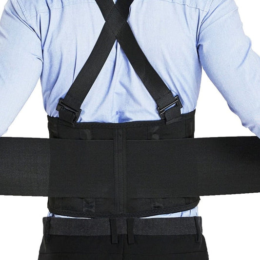 Industrial Work Back Brace | Waist Pain Protection Belt with Suspender