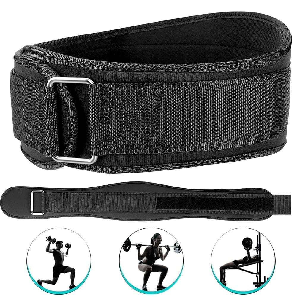 Workout Belt with Metal Buckle for Men and Women