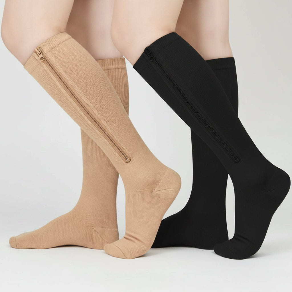 Zipper Compression Socks